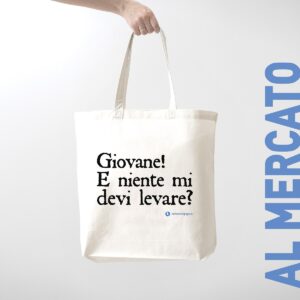 Borsa mercato - Giovane! E niente mi devi levare?