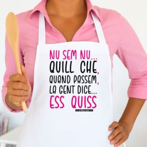 Grembiule - Nu sem nu.... Quill che, quand passem, la gent dice.... Ess quiss